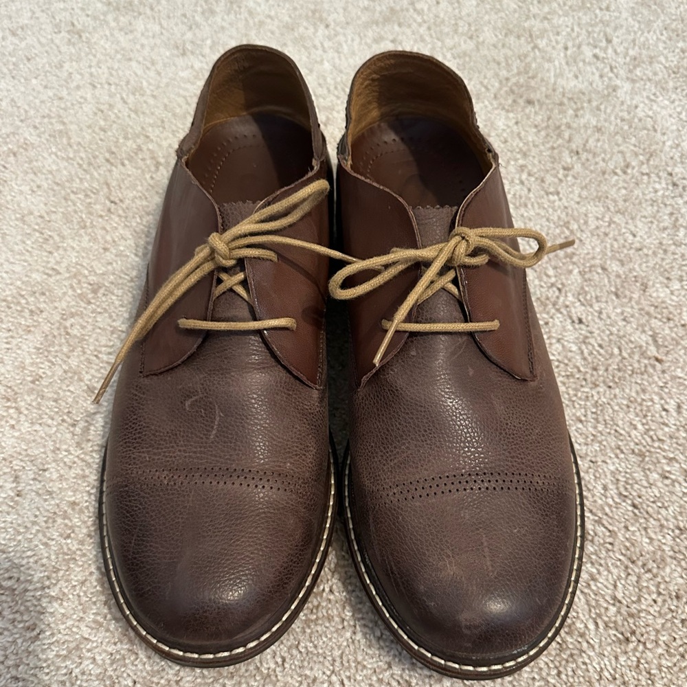 OluKai Walino Men’s Brown Leather Oxford Lace Up Shoes US 10.5 - Picture 2 of 10
